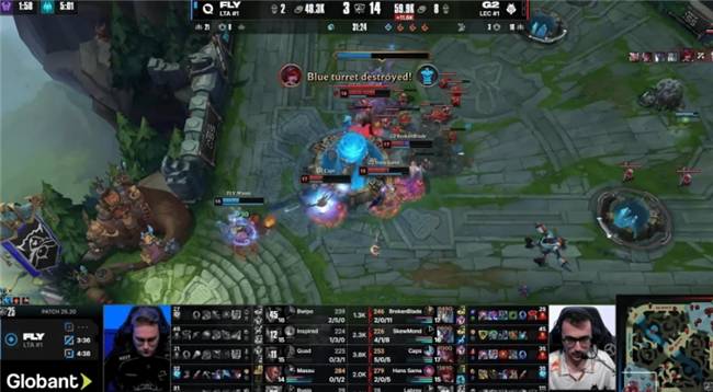 【一竞技1JingJi】LOL：S15全球总决赛瑞士轮 G2 2比1击败FLY！