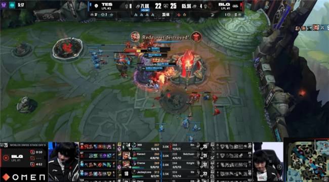 【一竞技1JingJi】LOL：S15全球总决赛瑞士轮 TES 2比1淘汰BLG！