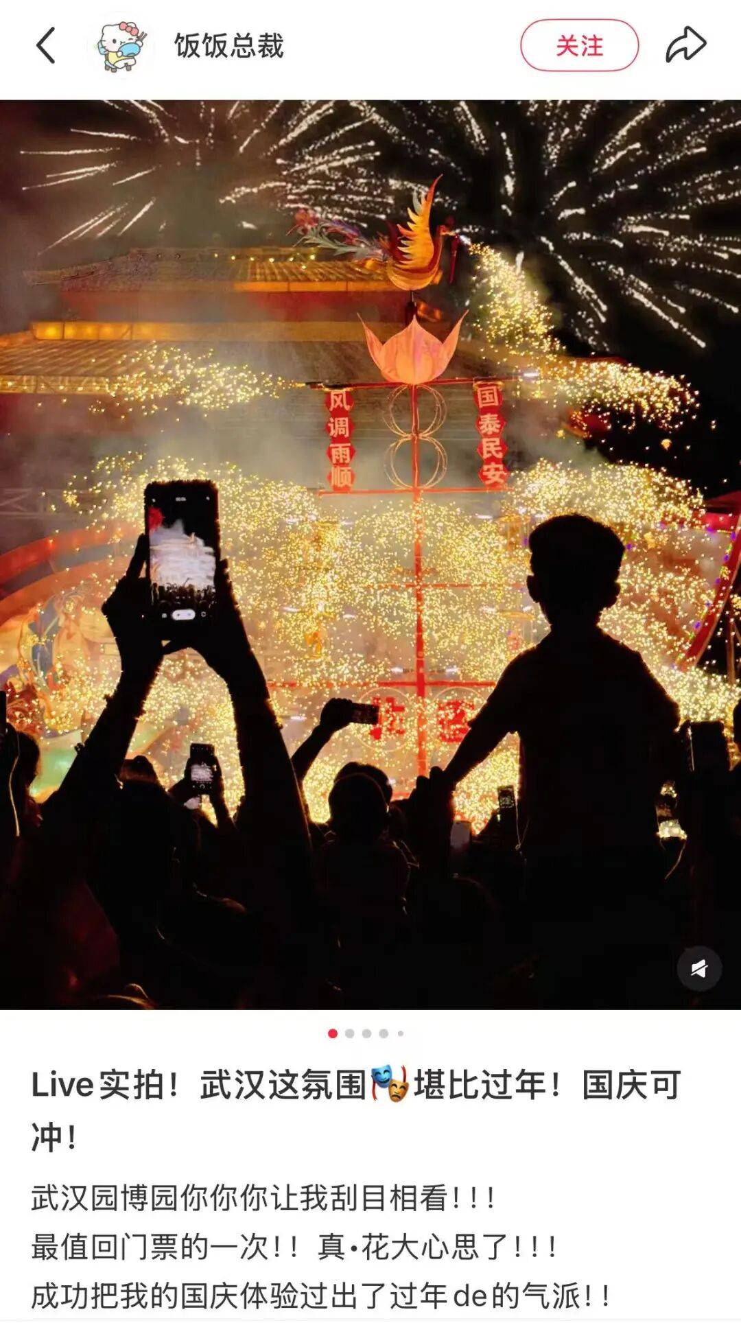 破纪录！武汉国庆名场面，火上央视