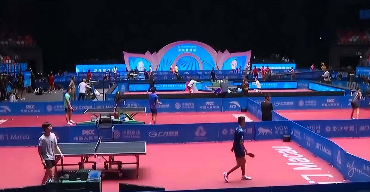乒乓球明星备战全运会！林高远刘诗雯对抗男选手，樊振东周启豪合练